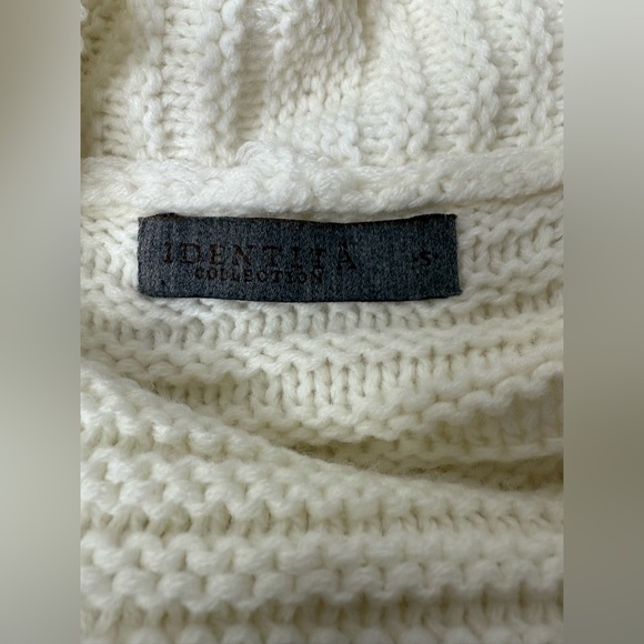 Cardigan Floral Knitted Identita Collection Womens Size Small Cream Multicolored - Picture 6 of 10